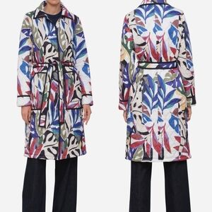 Avec‎ Les Filles Waist Quilted Jacket In Botanical NWOT